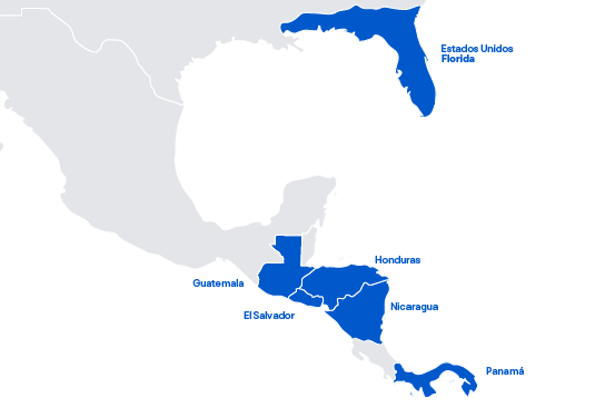 Ilustración de presencia regional